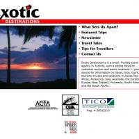 Exotic Destinations web site 